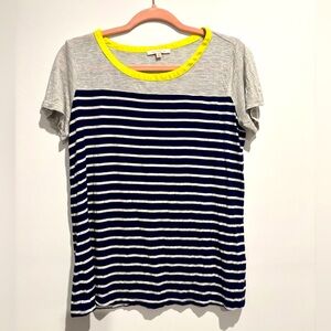 Skies are blue multicolored tee